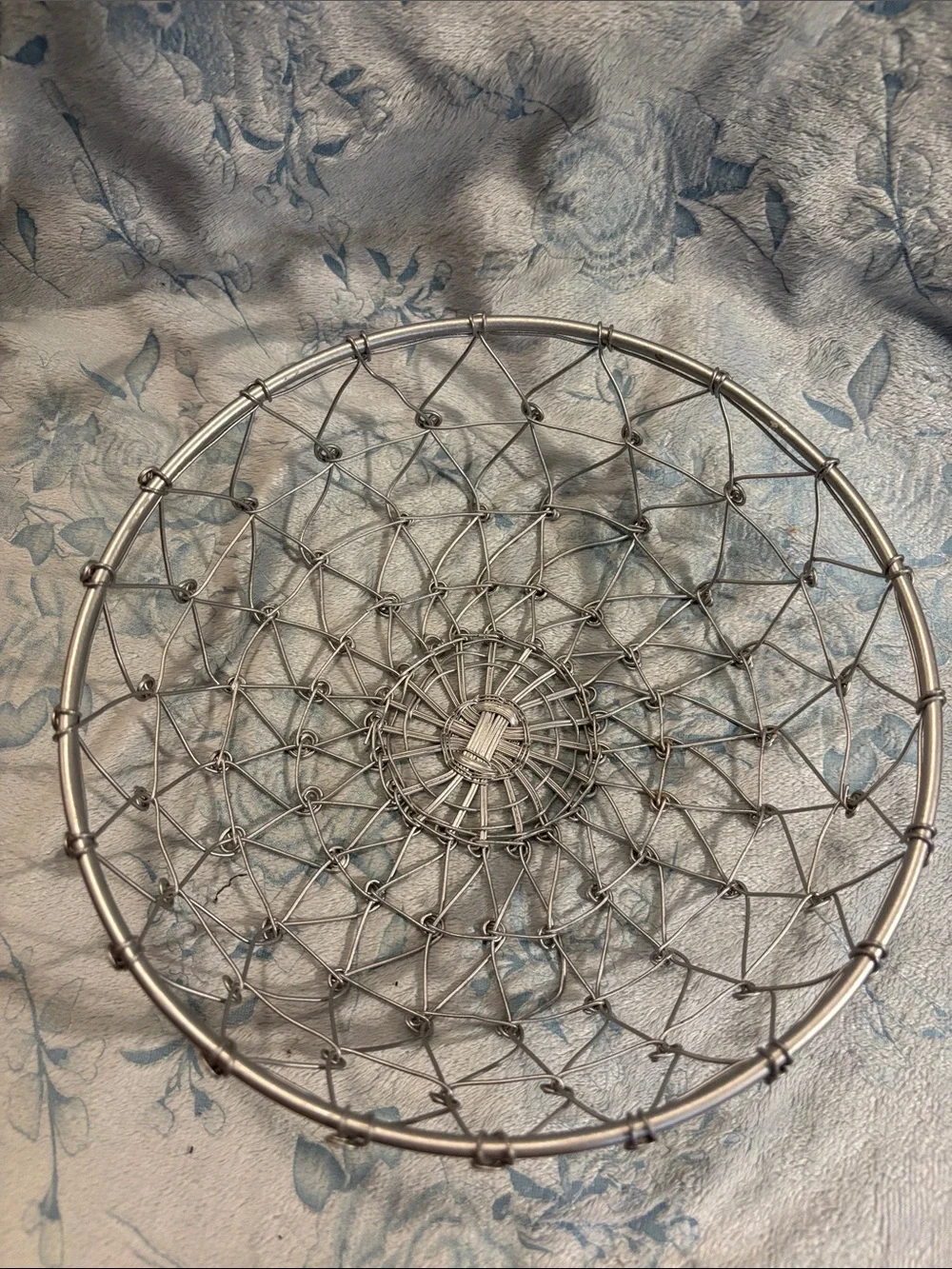 Silver Wire Decorative Basket